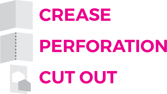 Crease, Perforation, Cut Out