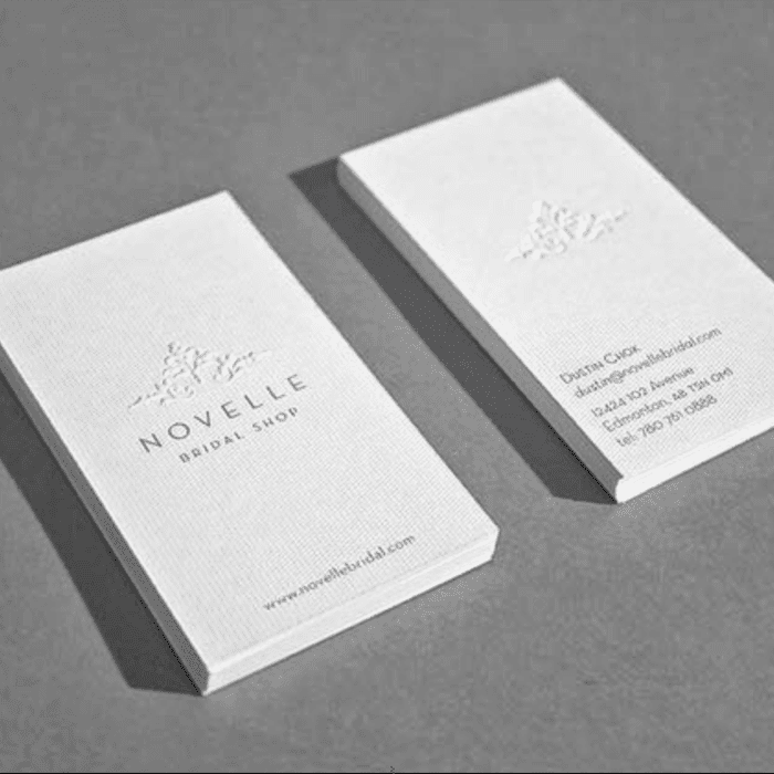 EMBOSSED BUSINESS CARDS
