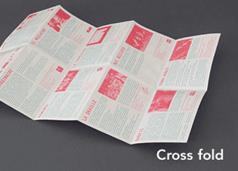 cross fold brochure in york