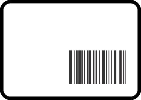 card with barcode in york