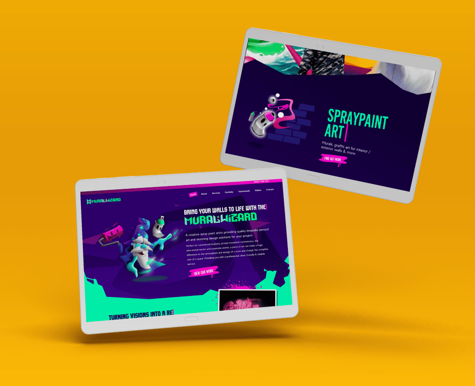 Mural Wizard Website Design