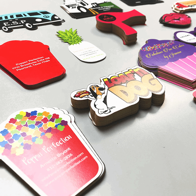 business cards shaped in york