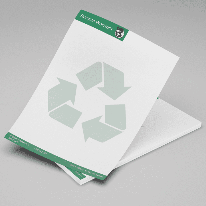 york printed recyled letterheads