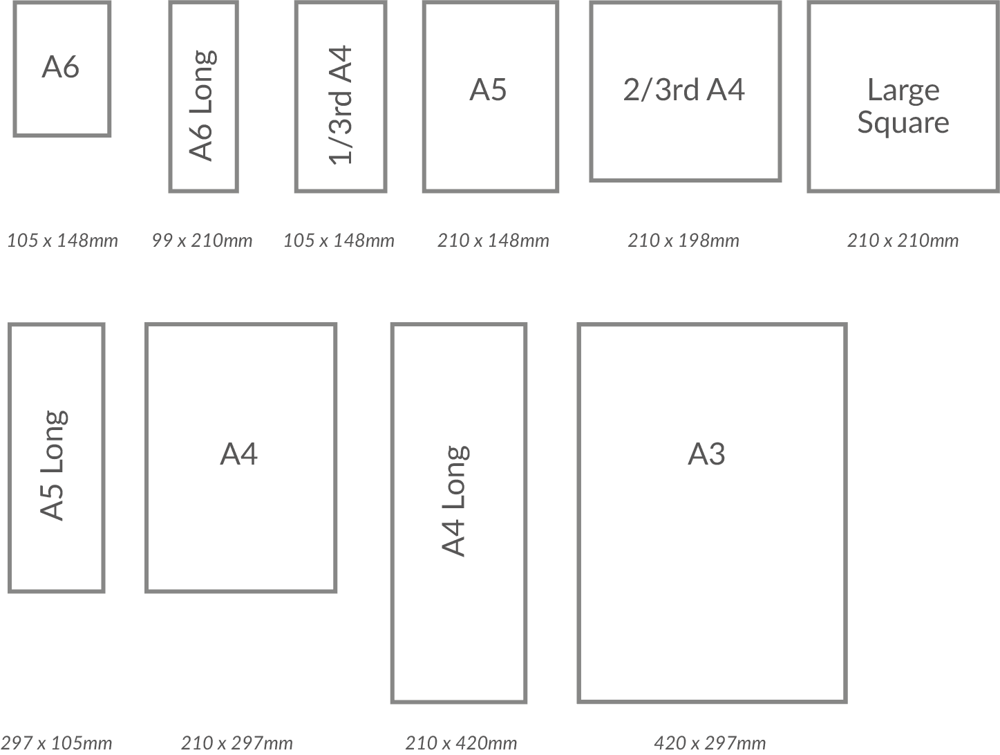 nettl paper sizes