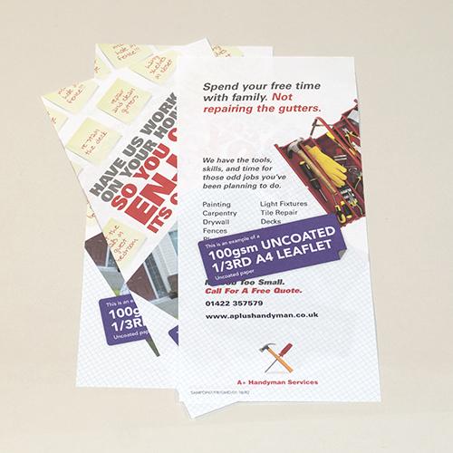 Saver Uncoated Leaflets York