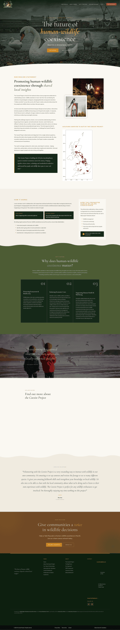 The full Coexist Project homepage